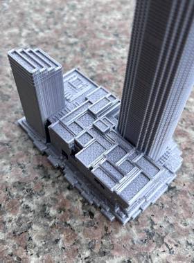 绿地山东国际金融中心模型山东地标建筑摆件礼品旅游建筑工艺品