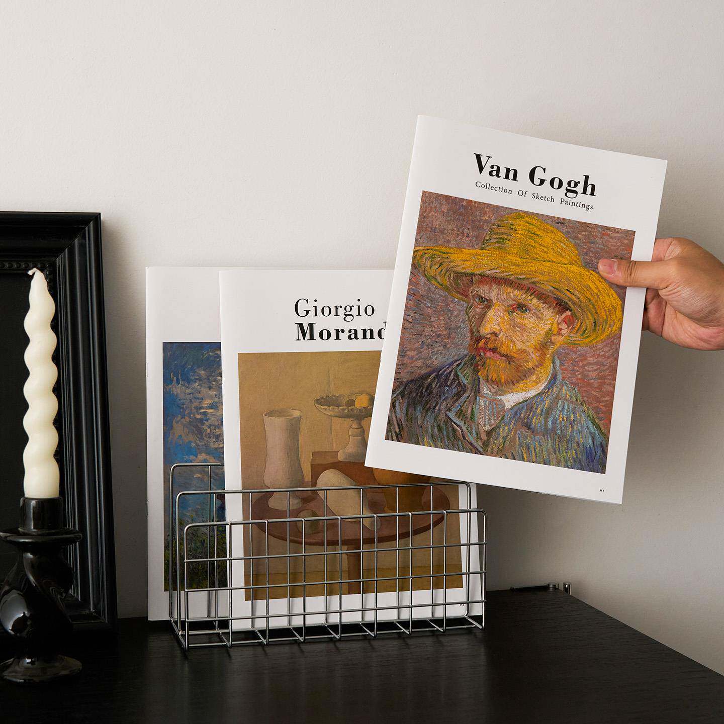 艺术风英文杂志拍照道具 ins氛围感拍摄背景街拍艺术装饰静物摆件