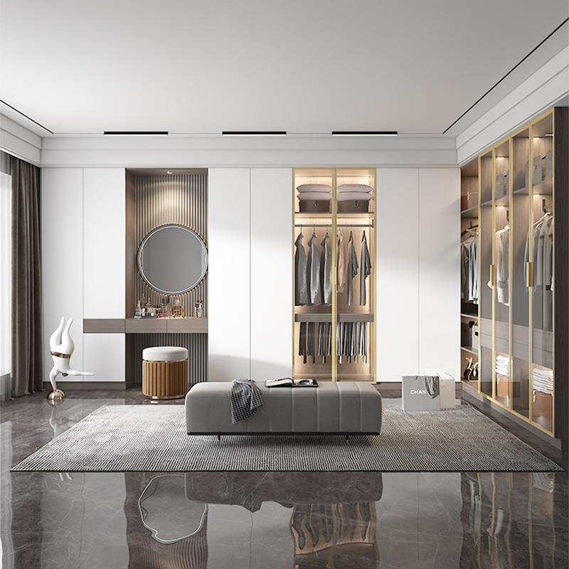 定制衣柜门欧洲松木板无把手高光泽橱柜门定制宠物门板Osb橱柜门