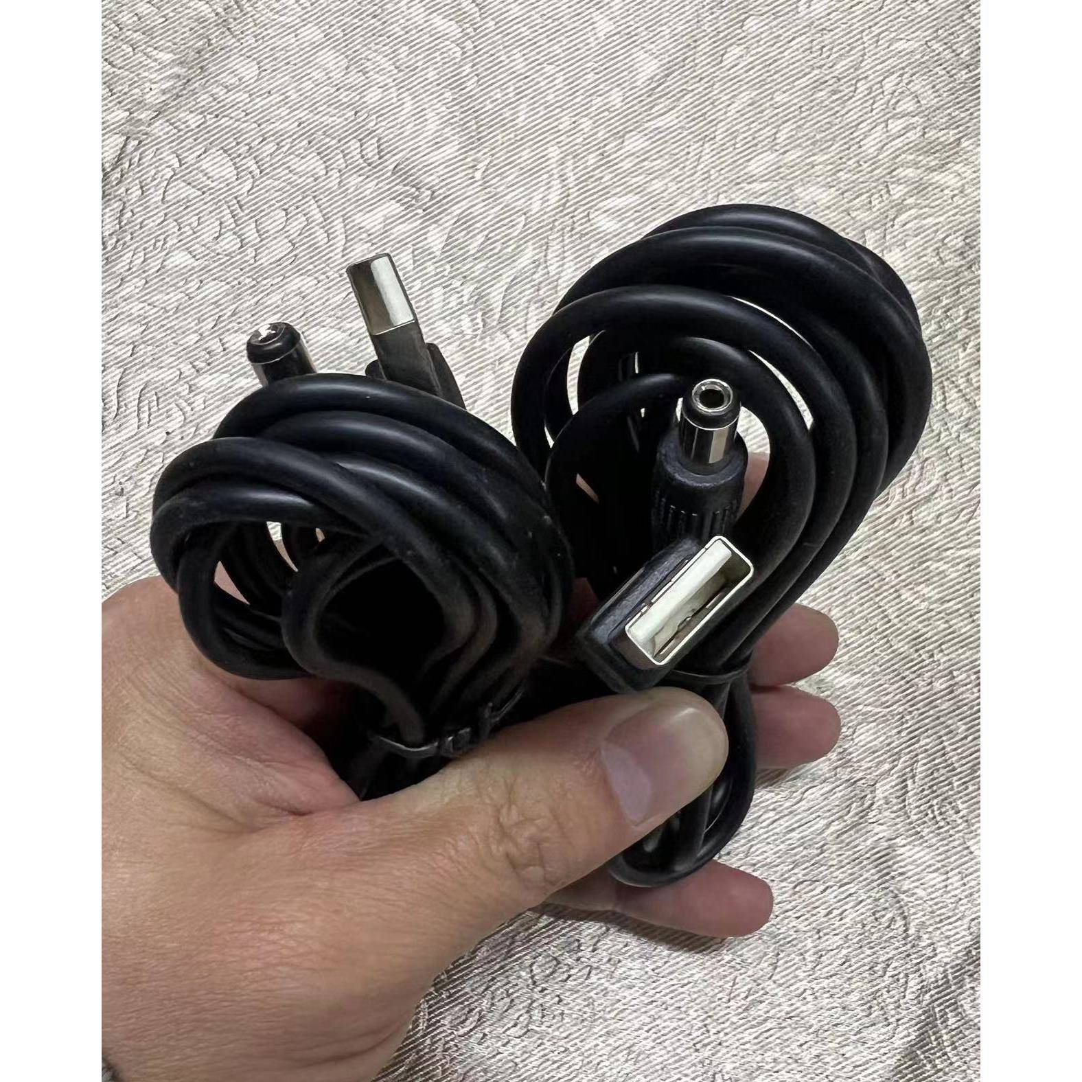 加粗0.5平方DC电源线DC线5521公头插头线 USB转DC线 焊接线转DC头