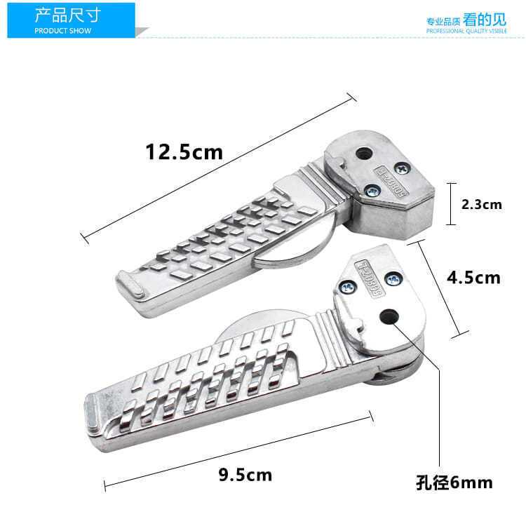 电动车鬼火战 速战 神折叠脚踏GTR祖玛踏板摩托 托改装后脚蹬搁脚