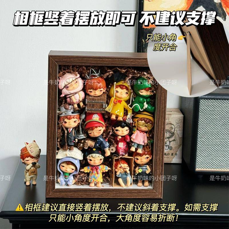小野Hirono回声系列手办展示相框10寸中空画框复古盲盒收纳盒摆台