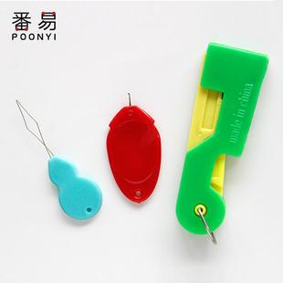 顶针拇指穿针纫针引线神器家用缝纫机工具老人用穿线器 穿针器A1V