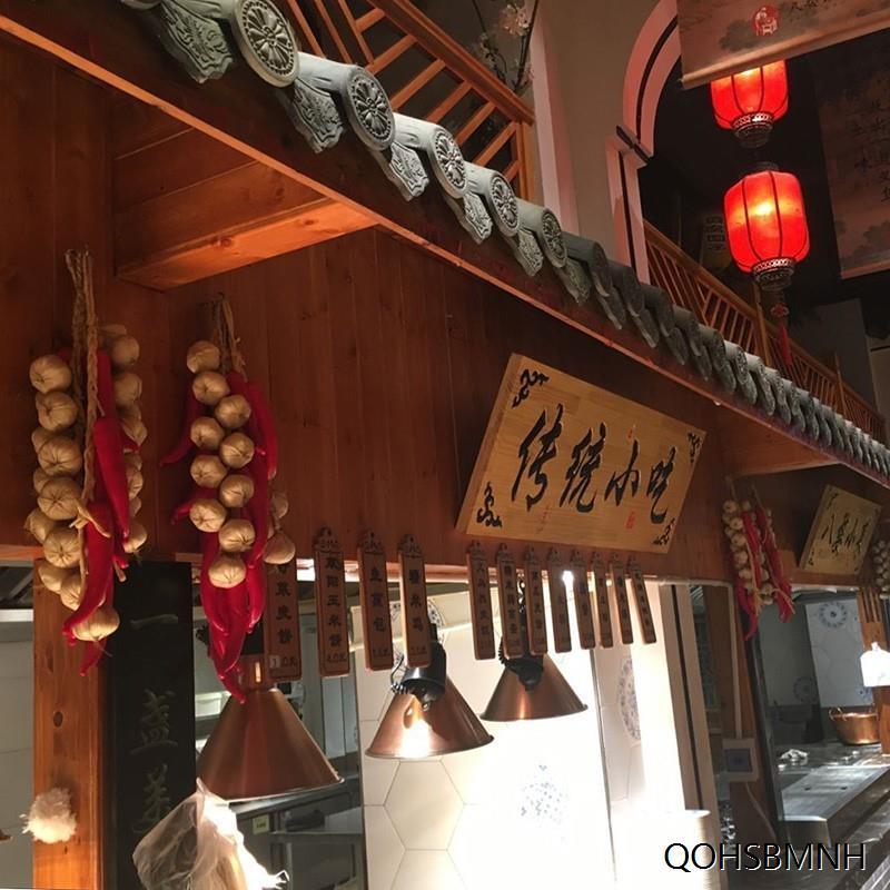 民族风墙面装饰仿真蔬菜挂件农作物辣椒串装饰品山庄湘菜馆复古怀