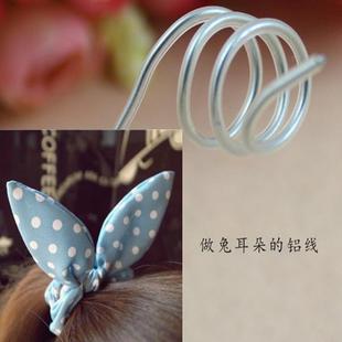 玩偶骨架帽子包胶铝线铁丝定型条兔耳朵发箍支撑定型DIY饰品配件