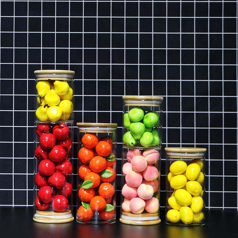 样板间厨房彷真水果模型杂粮罐摆件套装饭厅整体橱柜酒柜软装饰品