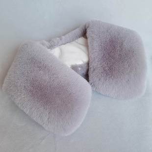 仿獭兔毛毛领子单卖仿皮草羽绒服呢大衣棉衣假毛领单买冬男女通用