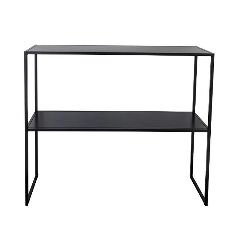 简约靠墙玄关窄桌定制铁艺置物架落地书架厨房收纳隔板手办展示柜