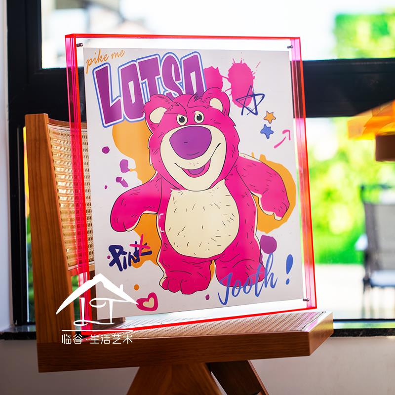 亚克力相框摆台8寸透明彩色展示架签名照收藏框a3a4a5照片展示框