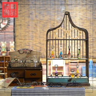 君驰潮品实木眼镜店陈列道具定制 眼镜饰品新款 太阳镜展示架