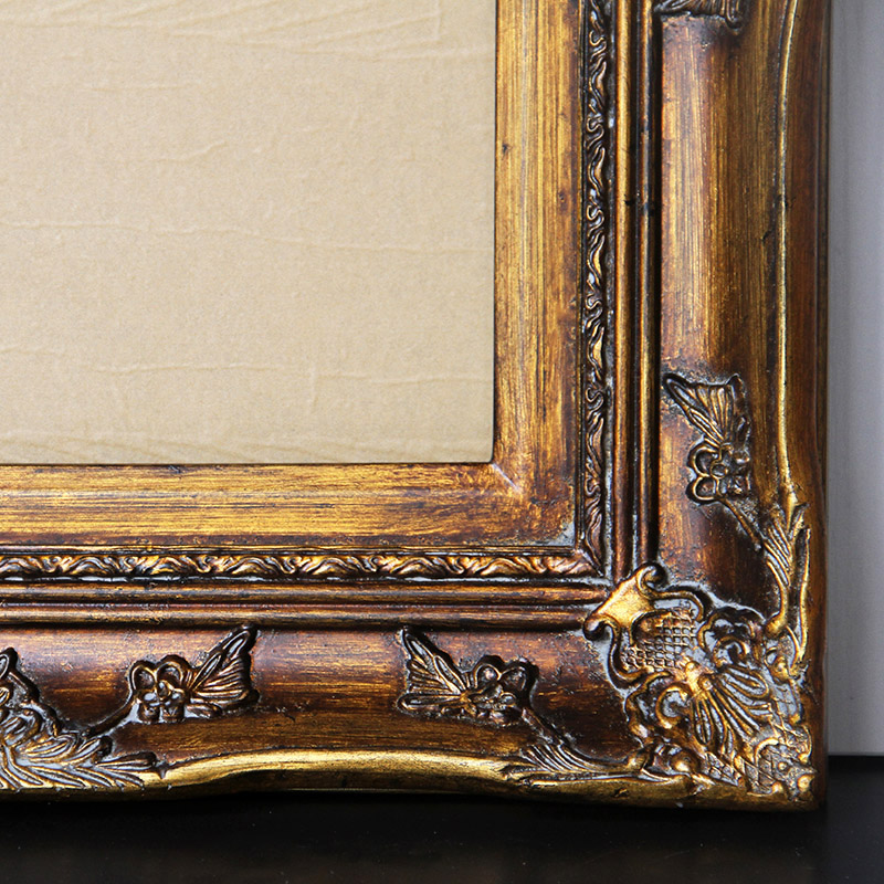 欧式实木画框暗金木纹 相框寸2寸 画框 框宽度9cm厚度.5cm