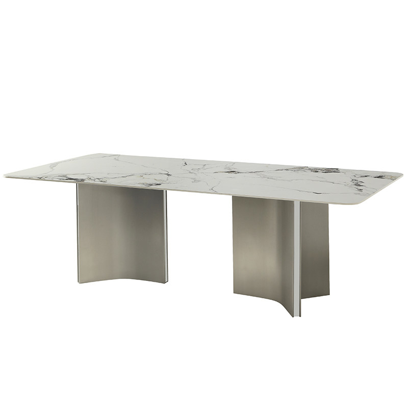 意式岩板餐桌家用现代小户型高端长方形新款餐桌椅子,住宅家具,岩板餐桌,淘宝优惠券,粉丝福利购,淘宝优惠卷