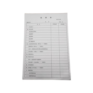 资产负债表和利润表表格模板分析账本财务会计企业月度报表