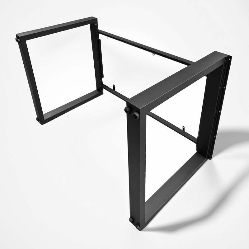 桌腿支架桌脚桌子腿岩板铁架办公会议桌架定制金属底座支撑桌子脚