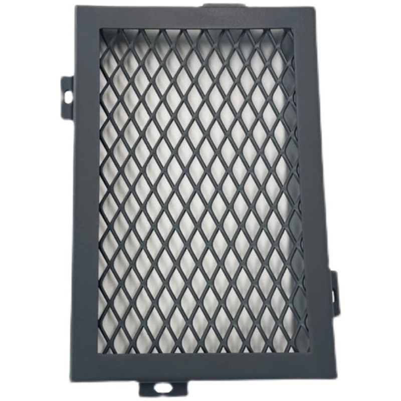 铝合金网板拉伸铝网板天花吊顶六角形铝网格型材边框通道吊顶铝网