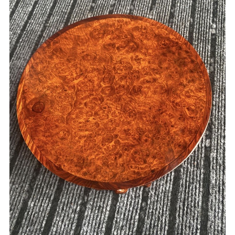 红木紫砂壶圆底座缅甸花梨木瘤疤底座奇石头花瓶盆景底座大果紫檀