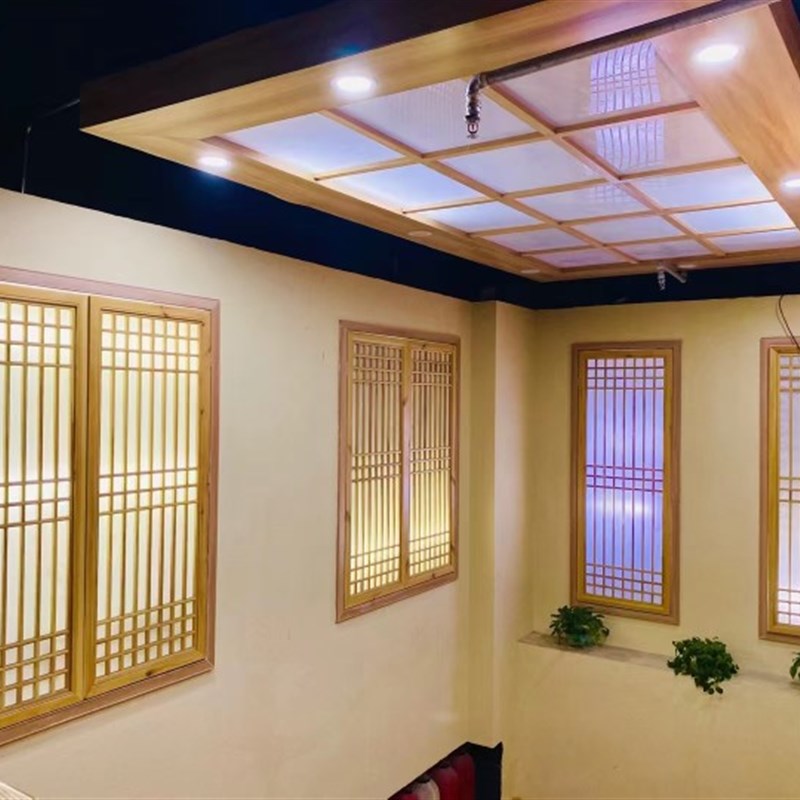 工装家装家居装饰材料东阳木雕仿古实木窗户窗花框窗扇推拉窗花格