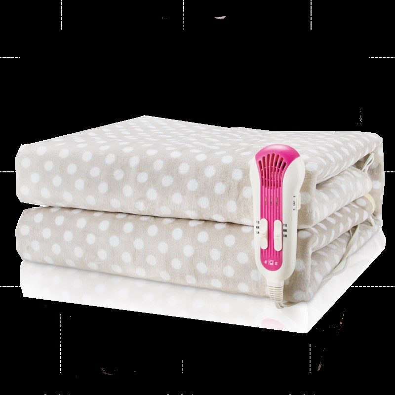 彩虹负离子双控双温调温型1802双人电热毯舒适绒电褥子 1.7*1.4