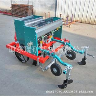 定做花生覆膜播种机播种施肥起陇覆膜喷药一体机四轮车带动