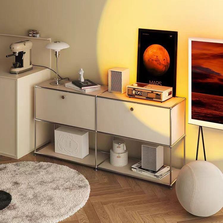 USM中古不锈钢电视柜储物简约现代模块一体餐边柜客厅ins极简斗柜