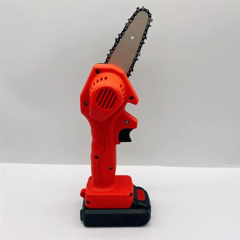 4寸小型充电式锂电锯园林伐木修剪电H动锯锂电电W链锯迷你电锯