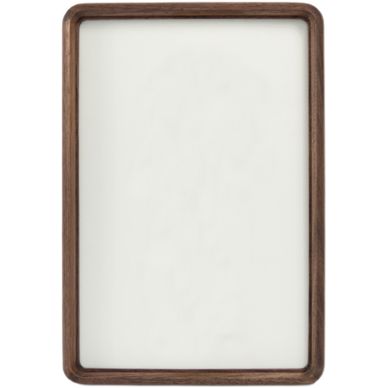 桌面支架摆台实木高档榫卯照片相框婚纱照方形精致卡纸裱画挂墙框