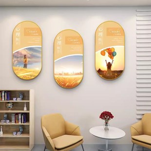 心理咨询室挂图壁画心灵驿站辅导室布置装饰画心理学挂画