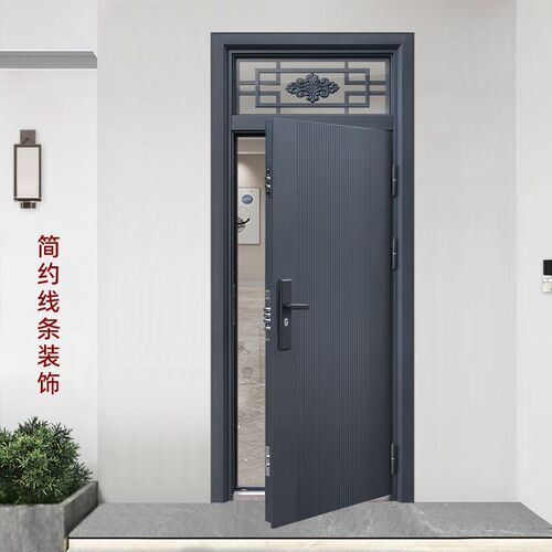 防盗门进户门家用入户门钢质带气窗通风窗室外工程出租房内单门