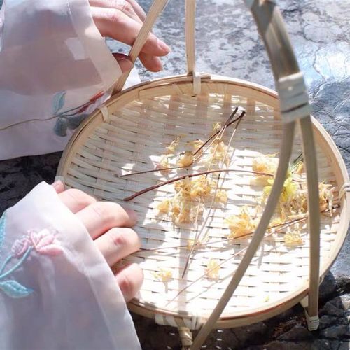 古风篮竹编木质汉服走秀拍照摄影道具藤编复古影楼外景拍摄