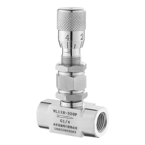 刻度微量调节 内螺纹刻度针角式微调 W