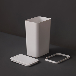 茶垃圾桶按压弹盖家用大号分类办公室客厅易放置