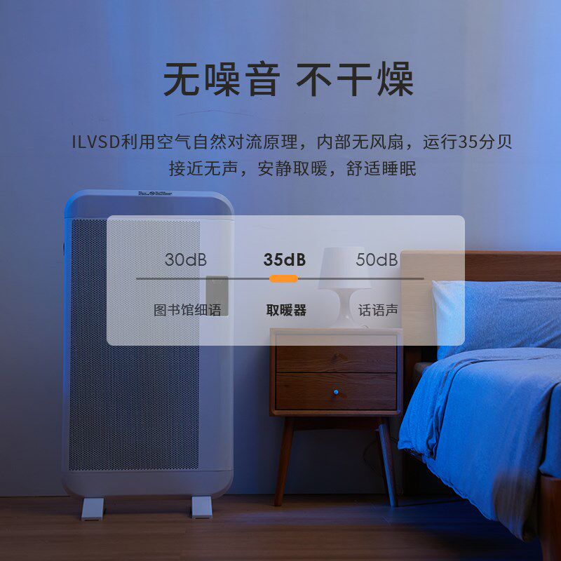 德国利维斯顿电暖气取暖器家用节能省电暖器对流式客厅卧室暖风机