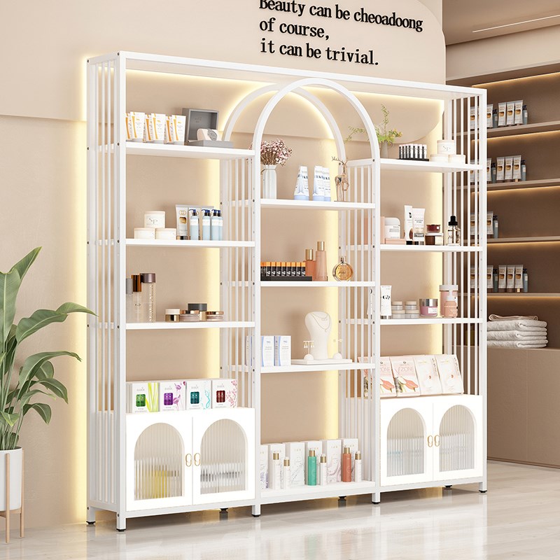 货柜产品陈列架超市货品柜展示柜商用货架样品展示架摆件模型展柜