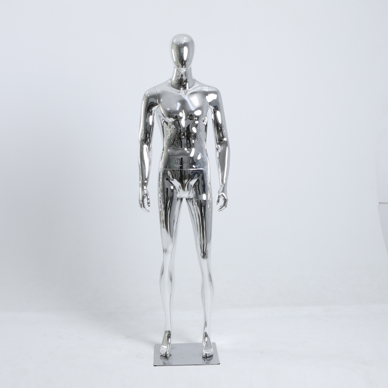 银色电镀男女儿童全身模特半身人台假人模特裤模橱窗陈列展示道具