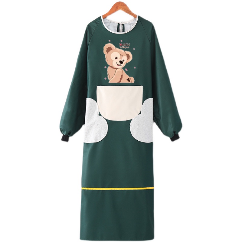 加长围裙罩衣女可爱加大防水防油全包长袖反穿衣做饭大人男工作服