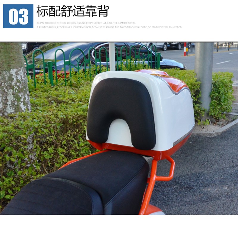 适用无极SR150C摩托车贝多芬复古后备箱大容量载物行李箱改装配件