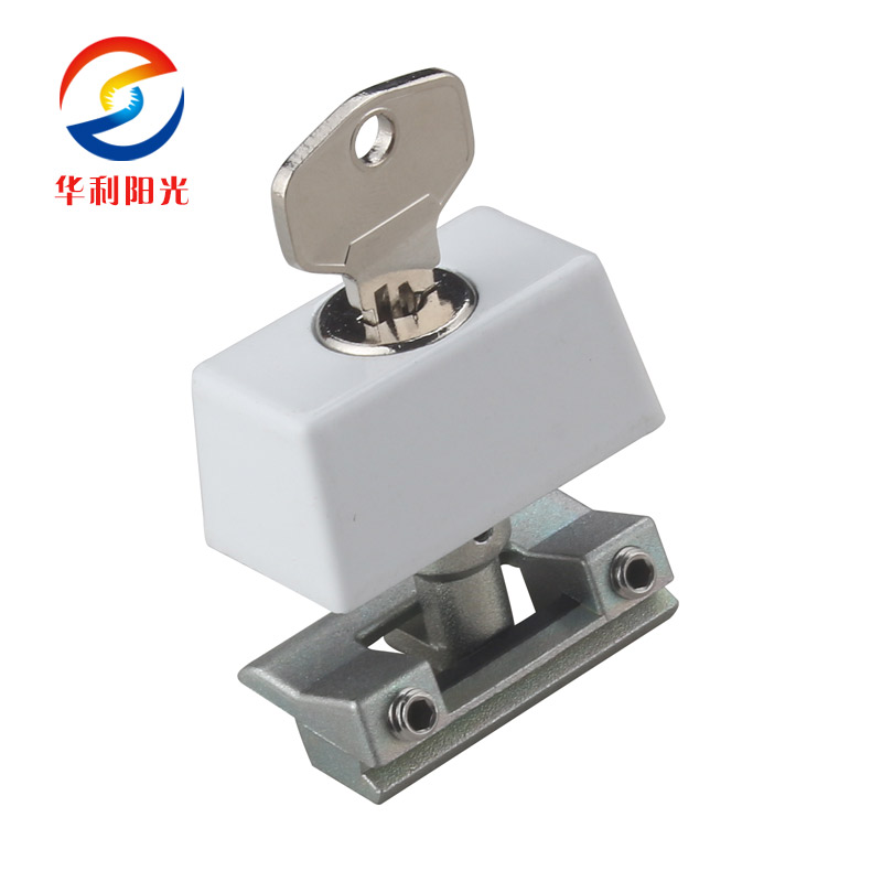 防儿童坠楼窗锁平开窗卡位限位安全锁锌合金安全平开上悬窗防盗锁