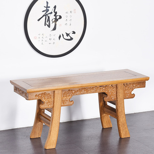 红木家具鸡翅木长条凳中式实木长板凳长方形条凳长方凳木凳小板凳