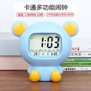 电子数字显示闹钟夜光儿童智能闹表卧室时钟创意座钟