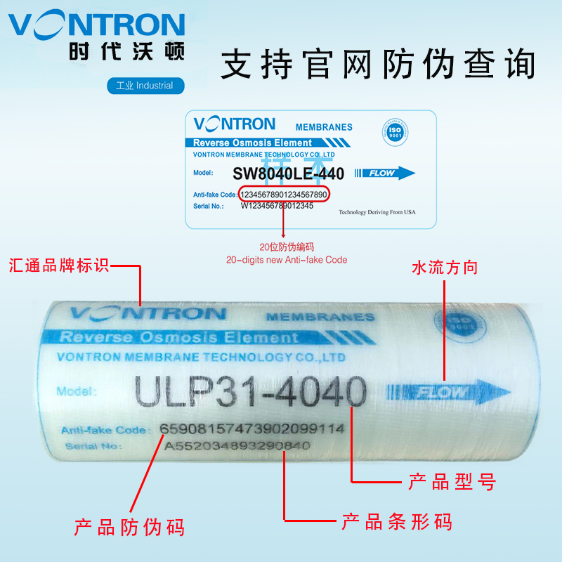 汇通商用工业ULP1-反渗透RO膜21膜水处理净水器芯