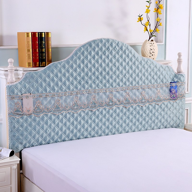 定制欧式床头罩套不规则老式夹棉圆弧形异形木床靠背X全包简单大