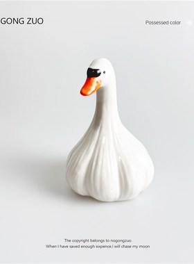 蒜了鸭 没什么大不了的创意治愈桌面摆件搞怪W节日生日礼物