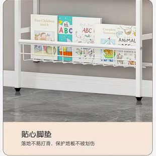 长促门后置物架超薄洞洞板壁挂铁艺书架极窄夹缝书柜家用多层卧室