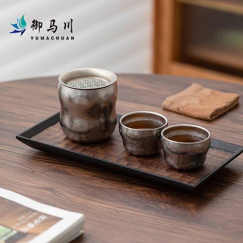 御马川纯钛旅行茶具套装