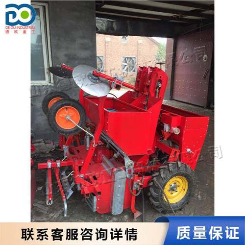 土豆覆膜种植施肥机拖拉机后置马铃薯种植机双行地蛋播种工具