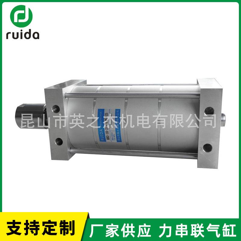 MHK多倍力串联气缸MPTK活塞杆螺牙气缸气动元件薄型可调气缸