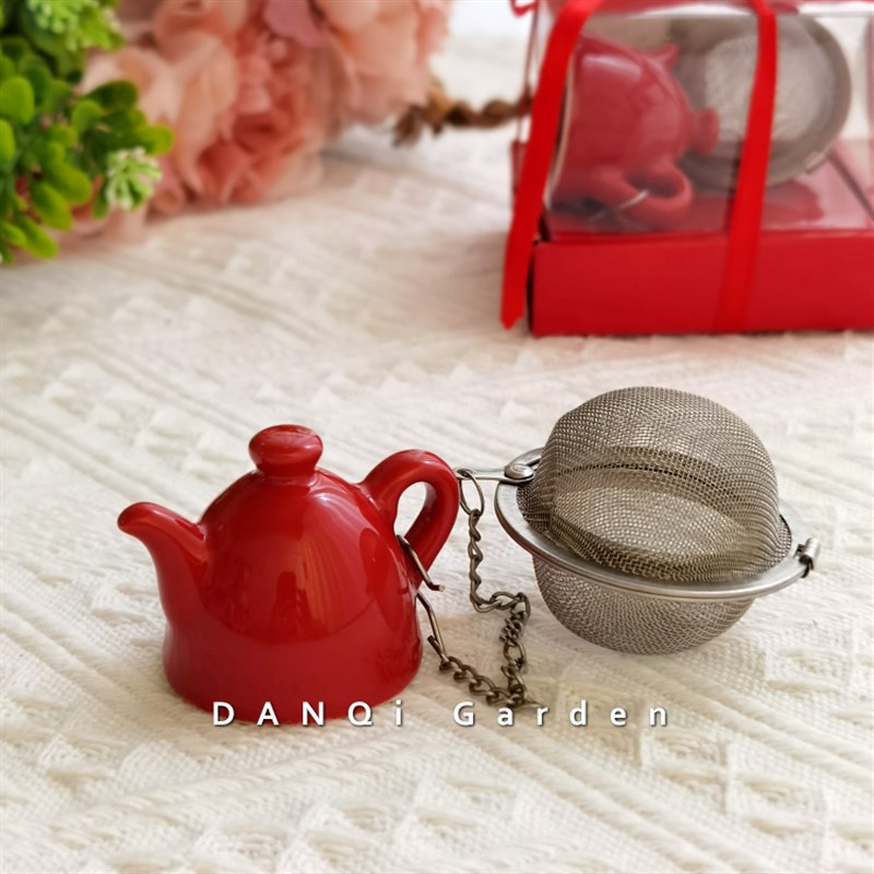 DANQi Garden 出口韩国茶漏茶滤网不锈钢茶叶过滤器过滤网陶瓷壶
