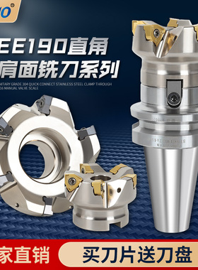 90度直角数控铣刀盘加工中心铣牀面铣飞刀盘XNEX080608快进给刀片