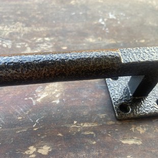 谷仓门把手谷仓门拉手青古铜复古纹路做旧门把手高档木门铁艺仿古