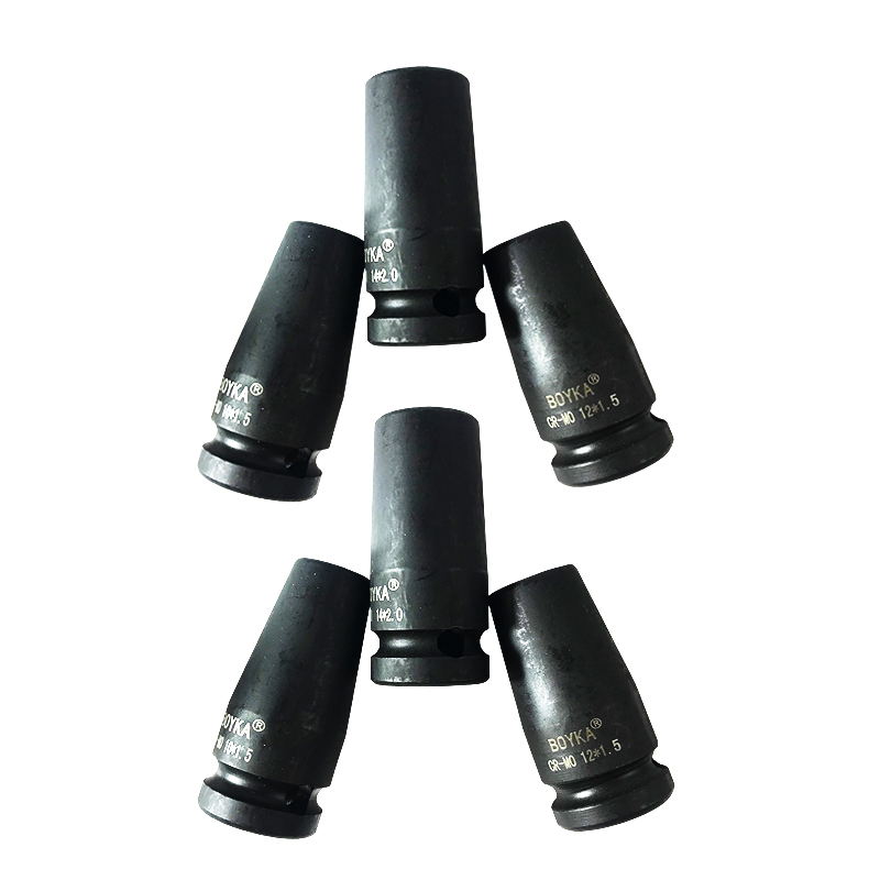 BOYKA伯伊卡1/2双头螺栓气动套筒3/8无头螺丝套筒铬钼合金钢材料
